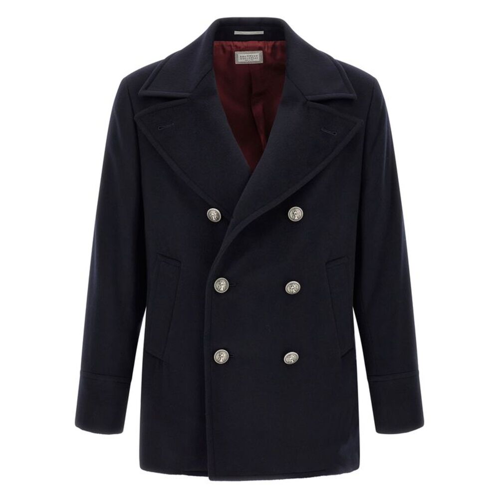 Brunello Cucinelli Men Peacoat Coat